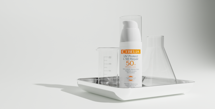 CEBELIA UV PROTECT L‑50 REPAIR SPF 50+, 1X40 ml— visoka UV zaštita uz obnavljanje kože, 1 KOM