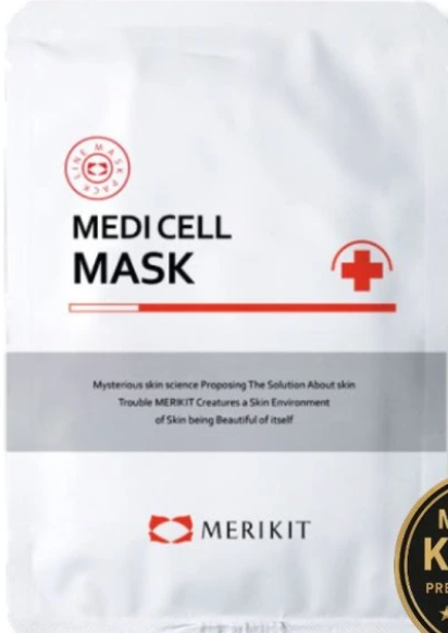 MERIKIT MEDI CELL Bio Cellulose Mask – Anti-age i post-tretmanska maska s adenosinom, hijaluronom i biljnim ekstraktima (1x25g)