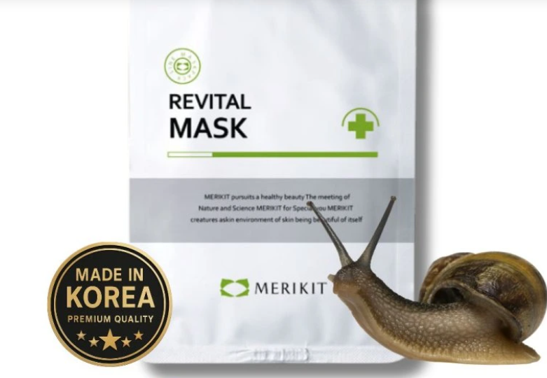 MERIKIT REVITAL SNAIL MASK – Profesionalna maska za intenzivnu regeneraciju i hidrataciju s puževom sluzi i koenzimom Q10 MERIKIT REVITAL SNAIL MASK – Profesionalna maska za intenzivnu regeneraciju i hidrataciju s puževom sluzi i koenzimom Q10