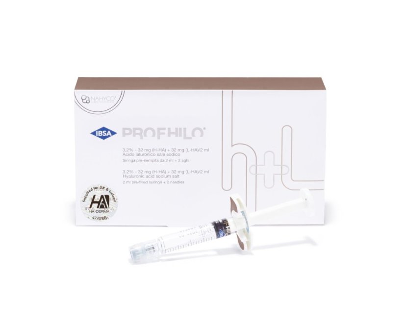 PROFHILO H+L 2ML, 64mg/HA, Jedinstveni REMODELIRAJUĆI filer, za hidrataciju, jačanje, zatezanje i lifting kože