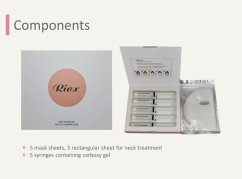 CO₂ NEO RIOX CARBOXY THERAPY MASKA 5x25g gel +5x maska– profesionalna ne-invazivna (needle free) karboksi terapija, 1 x 5 kom