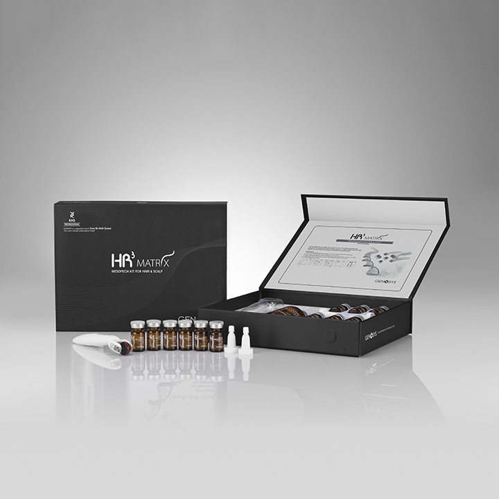 GENOSYS HR³ MATRIX KIT – komplet za rješavanje ispadanja kose (Scalp Peel + Hair Solution + Roller)