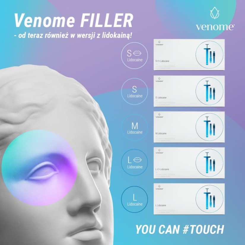 VENOME S s lidokainom 2x1ml - Precizno punjenje plitkih i finih bora te podočnjaka