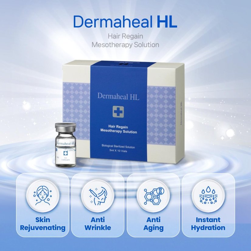 DERMAHEAL HL 10 × 5 ml – Ekskluzivni mezoterapijski kompleks za borbu protiv ispadanja kose
