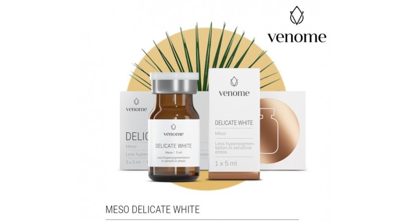VENOME MESO DELICATE WHITE 5x5ml -Profesionalni tretman za posvjetljivanje osjetljivih intimnih zona
