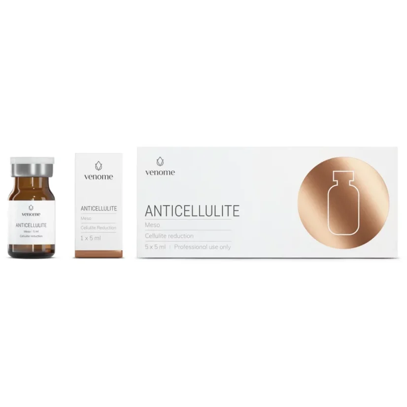 VENOME MESO ANTICELLULITE 5x5ml - Profesionalni mezoterapijski koktel za borbu protiv tvrdokornog celulita i oblikovanje tijela