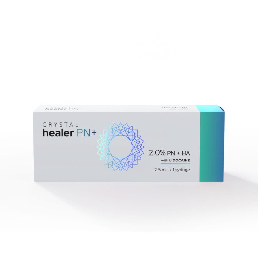 Crystal Healer PN + filer 1× 2,5 ml – napredna kožna revitalizacija s PN, HA i lidokainom 2,0 % PN