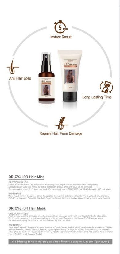 DR. CYJ iDR HAIR MIST  1x50ml - instant popravak oštećene kose (5 minuta)