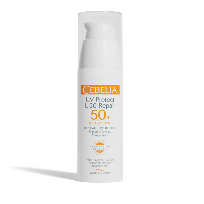 CEBELIA UV PROTECT L‑50 REPAIR SPF 50+, 1X40 ml— visoka UV zaštita uz obnavljanje kože, 1 KOM