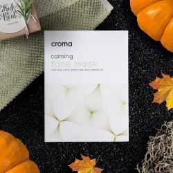 CROMA CALMING FACE MASK 8kom – Umirujuća maska za lice sa zelenim čajem, aloe verom i krastavcem