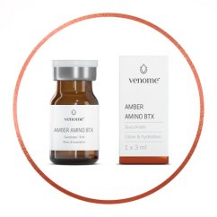 VENOME SUCCINATE AMBER HYDRO AMINO BTX 1x3ml - Napredni biostimulator s sukcinatnom (jantarnom) i hijaluronskom kiselinom, aminokiselinama i BTX peptidnim kompleksom.