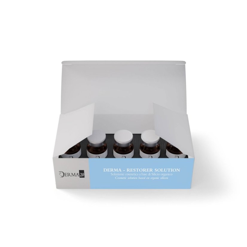 DERMA 2.0 RESTORER SOLUTION 5x10ml – Regenerativna otopina s organskim silikonom za lice i tijelo