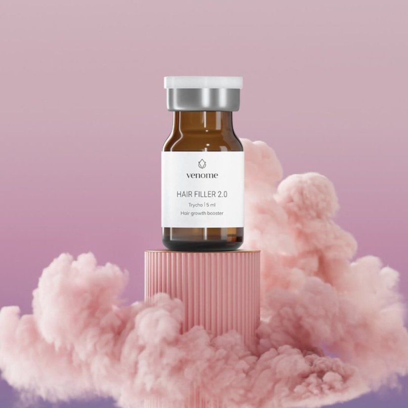 VENOME TRYCHO HAIR FILLER 2.0 5x5 ml - jedinstvena kombinacija hijaluronske kiseline, hidroliziranog keratina, faktora rasta i biomimetičkih peptida za profesionalnu obnovu kose
