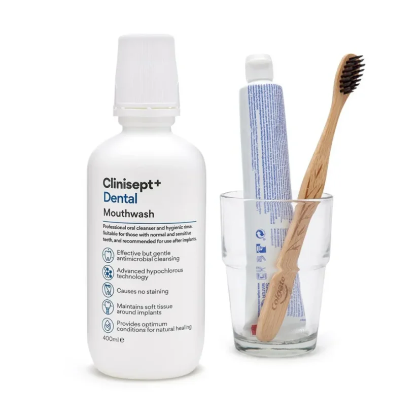 CLINISEPT+ DENTAL MOUTHWASH 400 ml- Revolucionarna antibakterijska vodica za usta – bez alkohola, bez peckanja, bez kompromisa, profesionalna zaštita od karijesa i bolesti desni