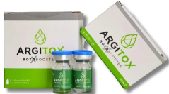 Argitox 2 × 5 ml – dermokozmetički preparat s lifting učinkom, razvijen za tretiranje prvih znakova starenja kože lica i tijela.