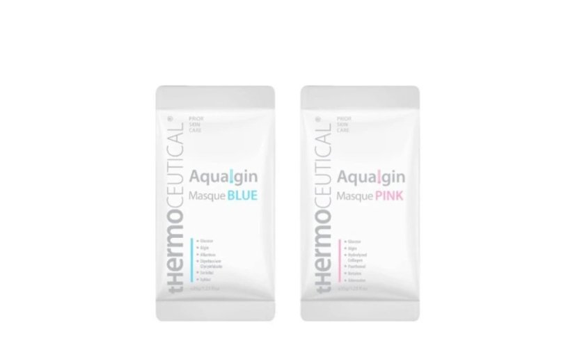 AQUALGIN MASQUE PINK – Regenerativna i hidratantna maska za lice – ružičasta, 5 × 35 g