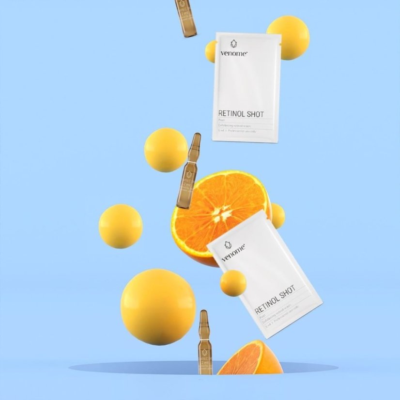 VENOME RETINOL C SHOT (2x2ml + 2x5ml) -Ekskluzivni 2-fazni tretman za obnovu, posvjetljivanje i pomlađivanje kože