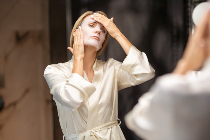 CROMA TIGHTENING FACE MASK 1kom– Lifting maska protiv bora s peptidima i koenzimom Q10