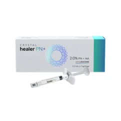 Crystal Healer PN + filer 1× 2,5 ml – napredna kožna revitalizacija s PN, HA i lidokainom 2,0 % PN