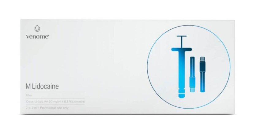VENOME M sa lidokainom - 2x1ml -namijenjen korekciji srednje dubokih i dubokih bora, povećanju volumena usana i ojačavanju tonusa kože
